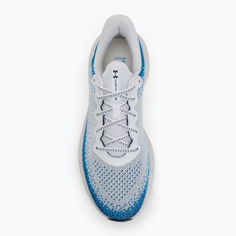 Under Armour Infinite white/electric blue/white men's running shoes 5