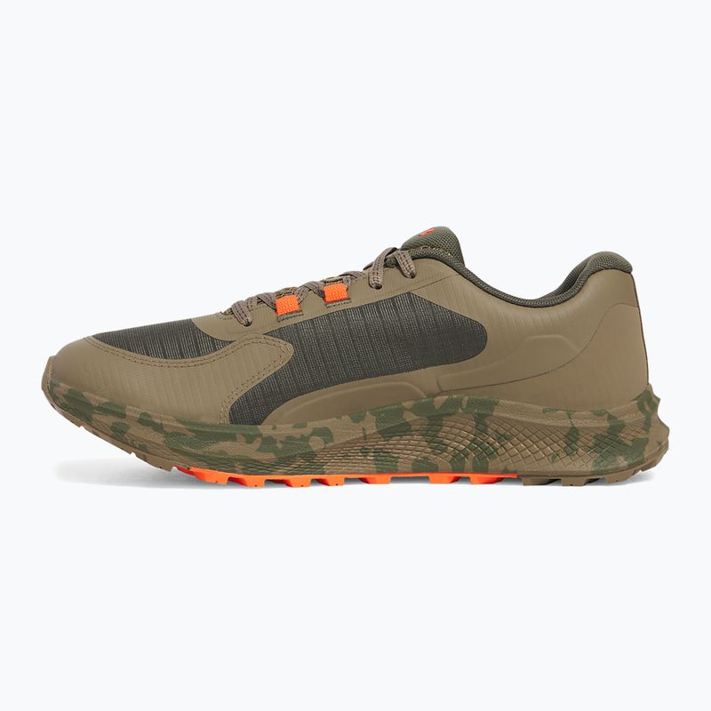 Under Armour Charged Bandit Trail 3 men's running shoes marine from green/bayou/ares red 2