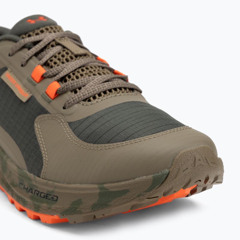 Under Armour Charged Bandit Trail 3 men's running shoes marine from green/bayou/ares red 7