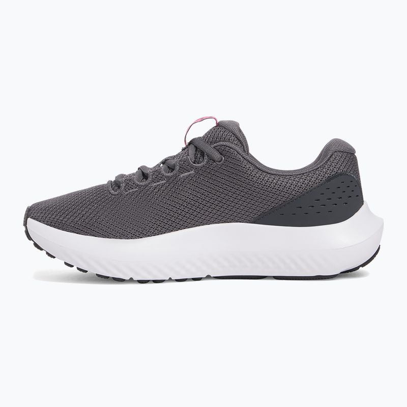 Women's running shoes Under Armour Charged Surge 4 castlerock/anthracite/aero pink 9