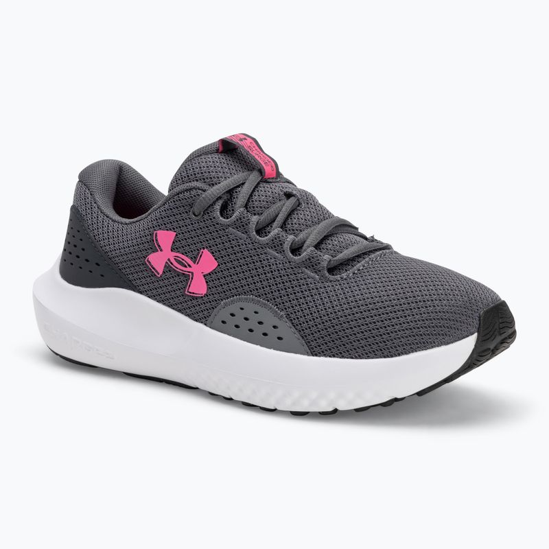 Women's running shoes Under Armour Charged Surge 4 castlerock/anthracite/aero pink
