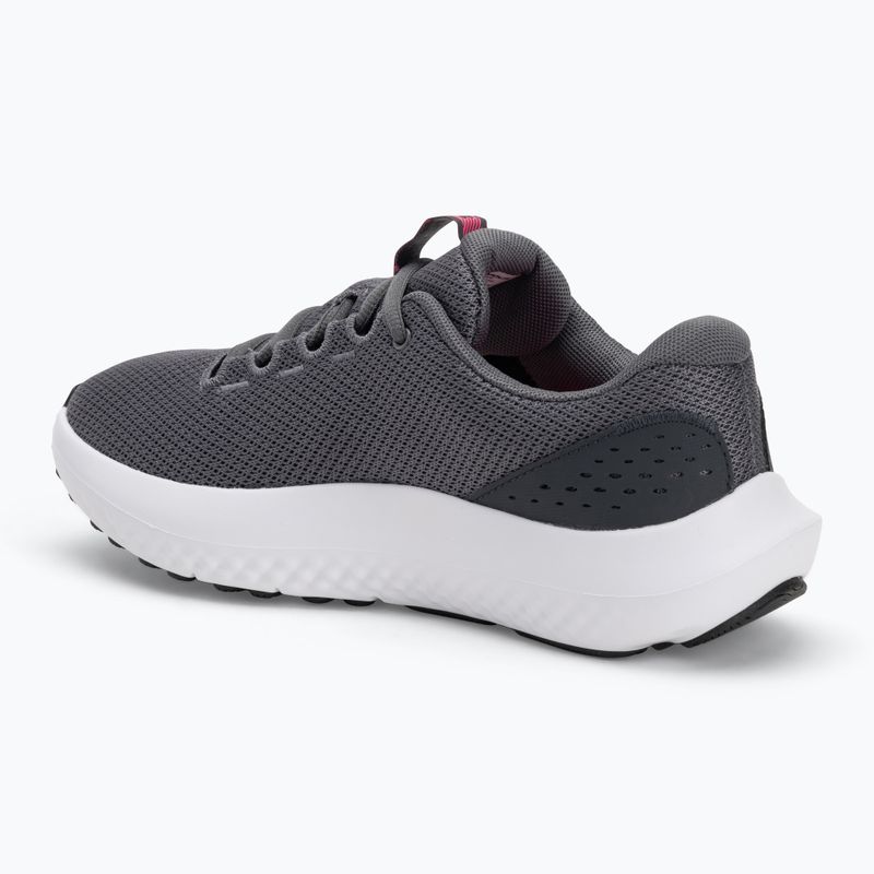 Women's running shoes Under Armour Charged Surge 4 castlerock/anthracite/aero pink 3