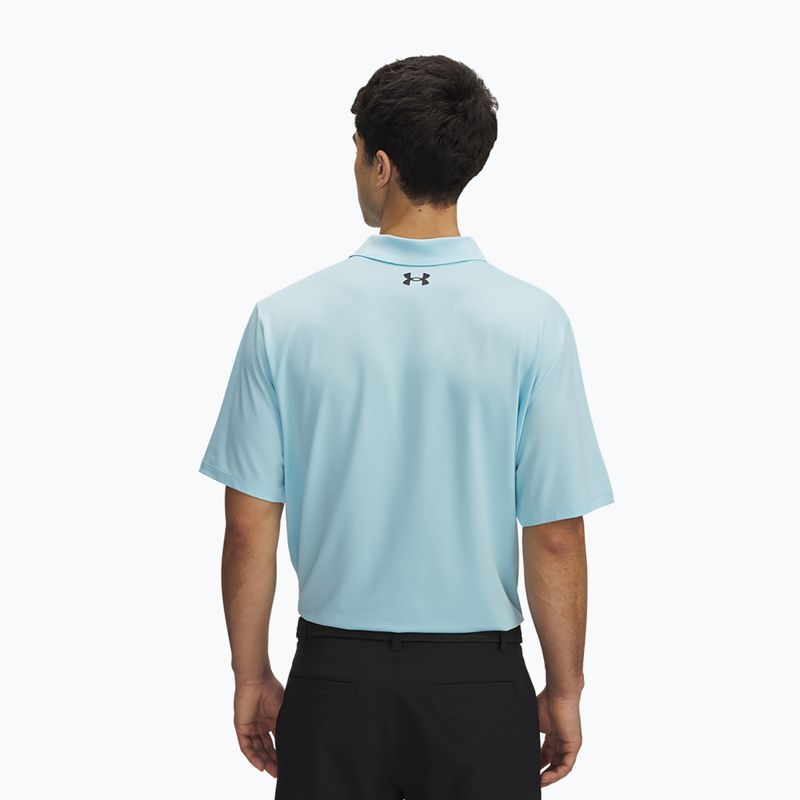Men's polo shirt Under Armour Matchplay Polo stream/black 2