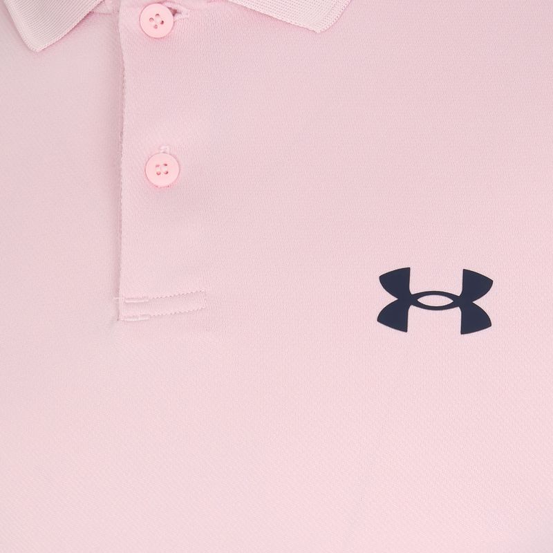 Men's polo shirt Under Armour Matchplay Polo prime pink/midnight navy 3