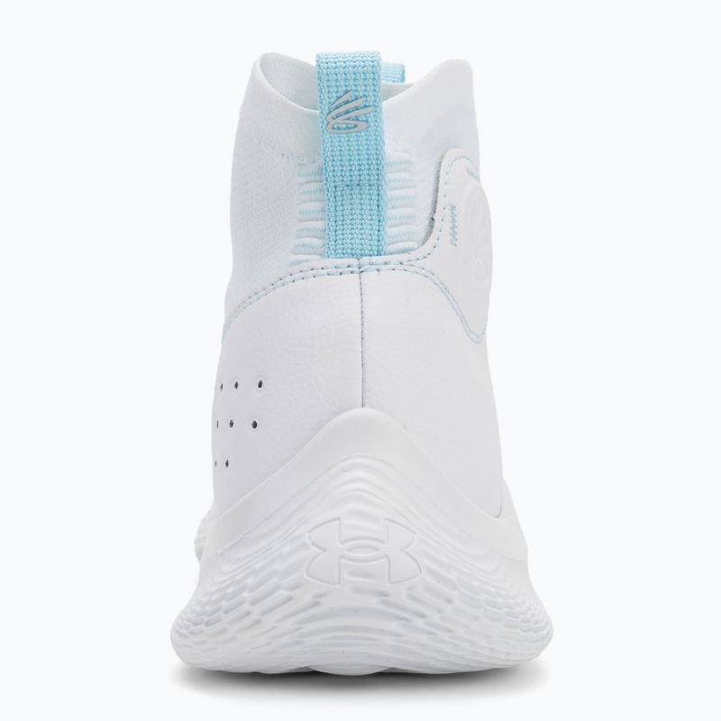Under Armour CURRY 4 FLOTRO basketball shoes white/stream/metallic silver 6