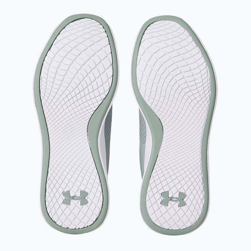 Women's training shoes Under Armour Charged Aurora 2+ silica green/white/metallic silica 12