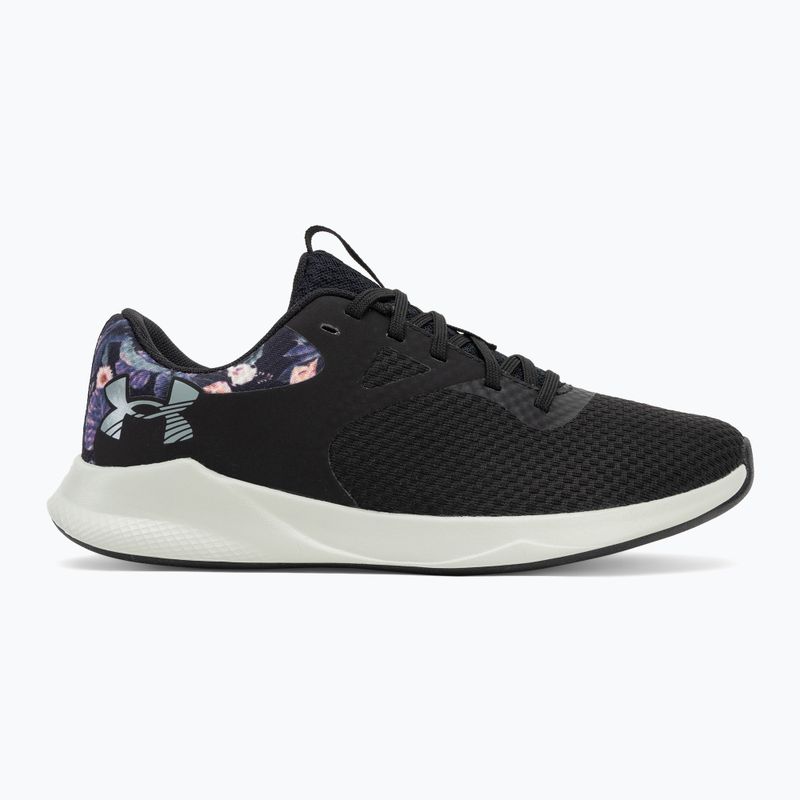 Women's training shoes Under Armour Charged Aurora 2+ black/hydro green/metallic warm silver 2