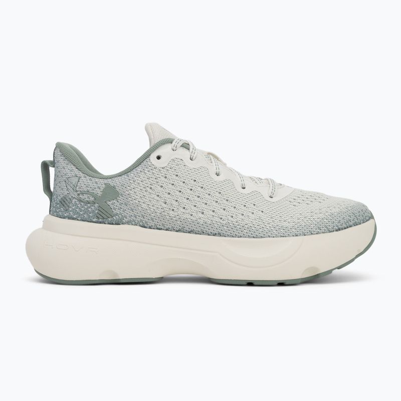 Women's running shoes Under Armour Infinite white quartz/silica green/metallic silica 2