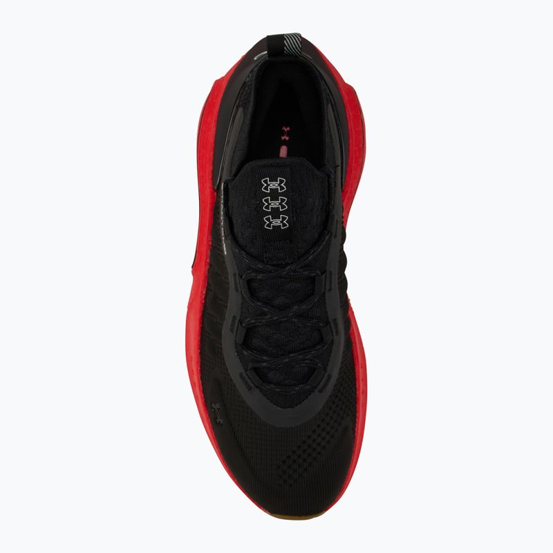 Men's shoes Under Armour Phantom 4 black/lava red/metallic silver 5