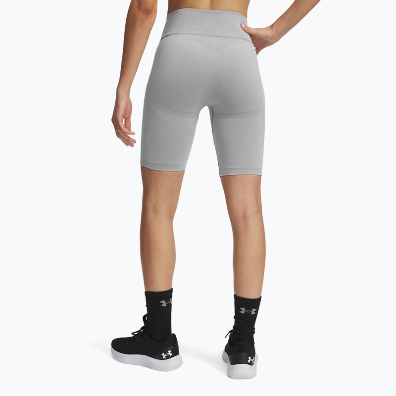 Women's training shorts Under Armour Vanish Seamless Washed black / white 3