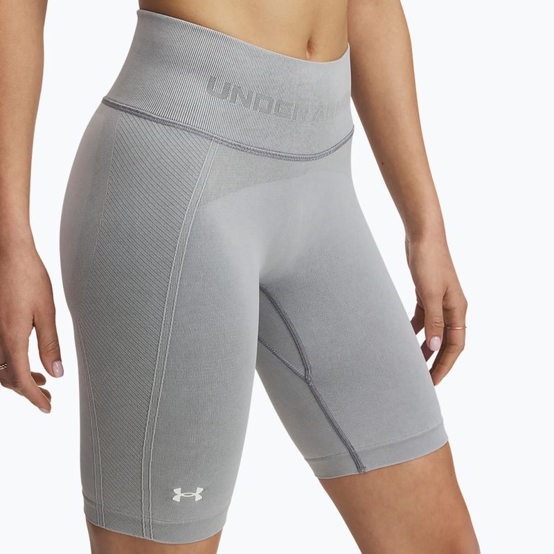 Women's training shorts Under Armour Vanish Seamless Washed black / white 4