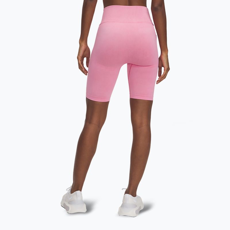 Women's training shorts Under Armour Vanish Seamless Washed shaded fuchsia / white 3