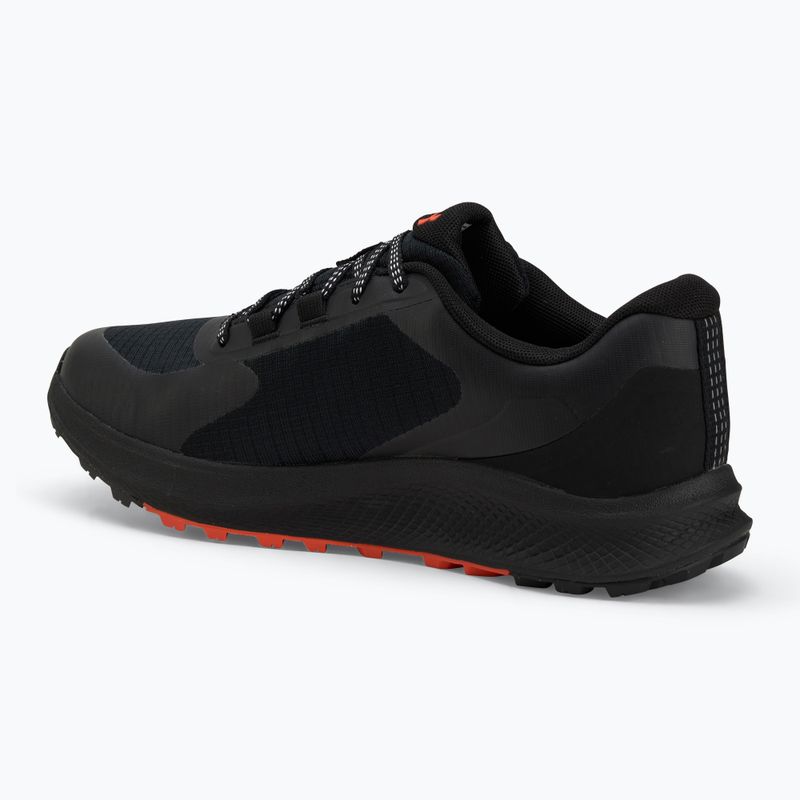 Men's running shoes Under Armour Charged Bandit Trail 3 black/black/fire 3