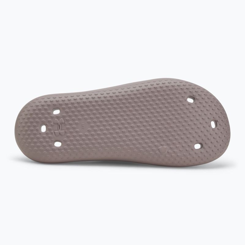 Men's slides Under Armour Locker V Slide gray dawn/gray dawn/gray dawn 4