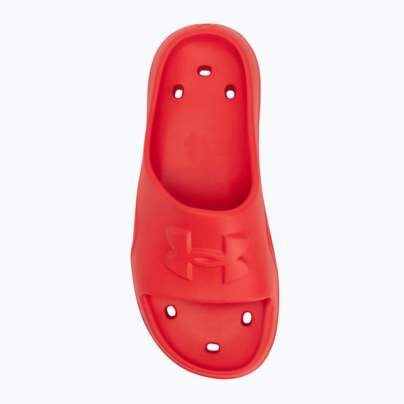 Men's slides Under Armour Locker V Slide red/red/red 5