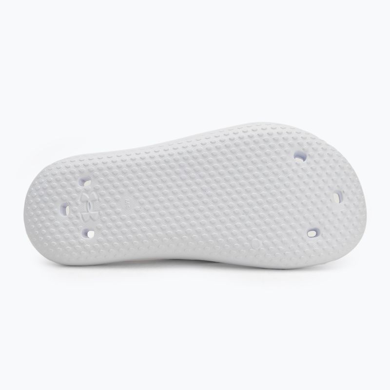 Women's slides Under Armour Locker V Slide white/white/white 4