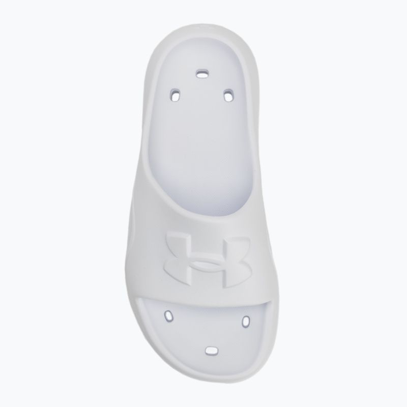 Women's slides Under Armour Locker V Slide white/white/white 5