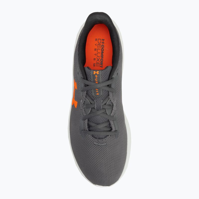 Men's running shoes Under Armour Charged Pursuit 4 castlerock/anthracite/blaze orange 5