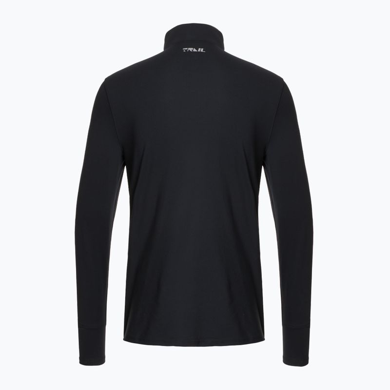 Men's running top Under Armour Trail Run Quarter Zip black/reflective 2
