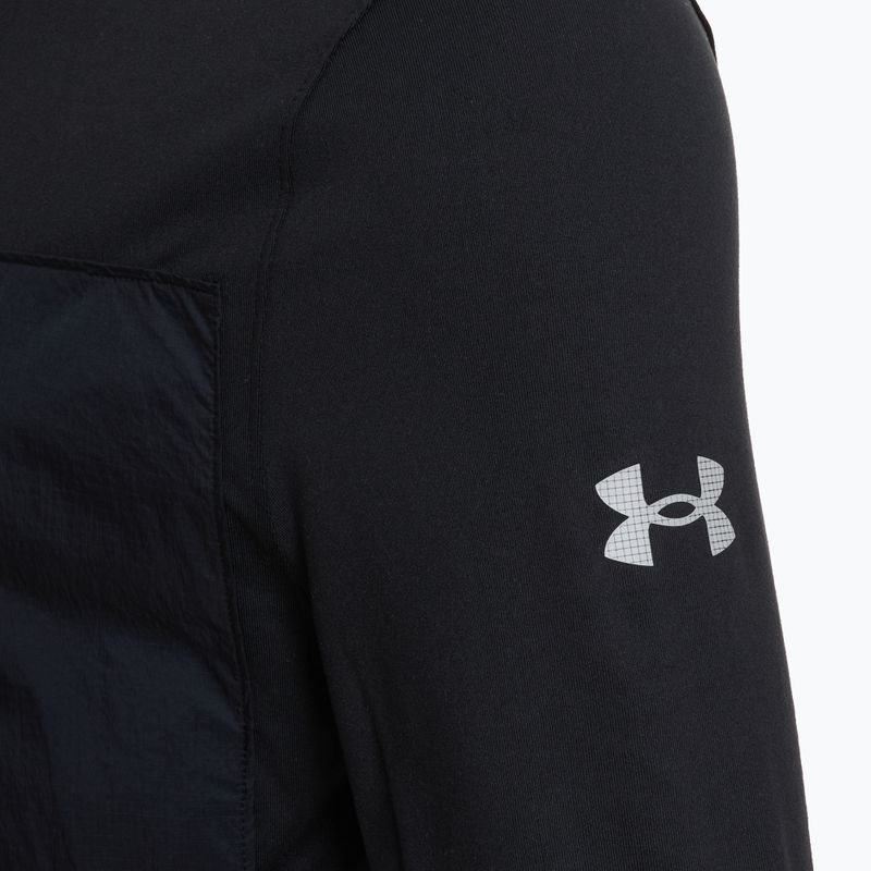 Men's running top Under Armour Trail Run Quarter Zip black/reflective 3