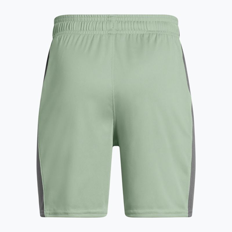 Children's football shorts Under Armour Challenger Knit silica green / castlerock / white 2