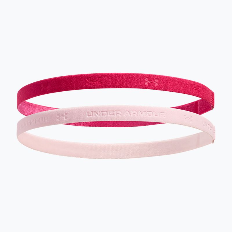 Under Armour Mini Bands headband (2 pcs) shaded fuchsia/prime pink