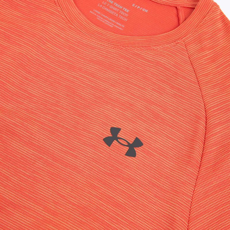 Men's training T-shirt Under Armour Tech Textured fire/ares red/castlerock 5