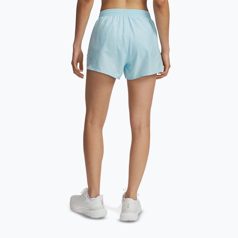 Women's running shorts Under Armour Fly By 3" stream /stream / reflective 3