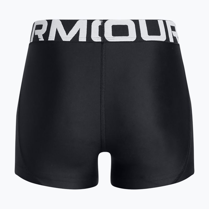 Children's training shorts Under Armour HeatGear black/white 2