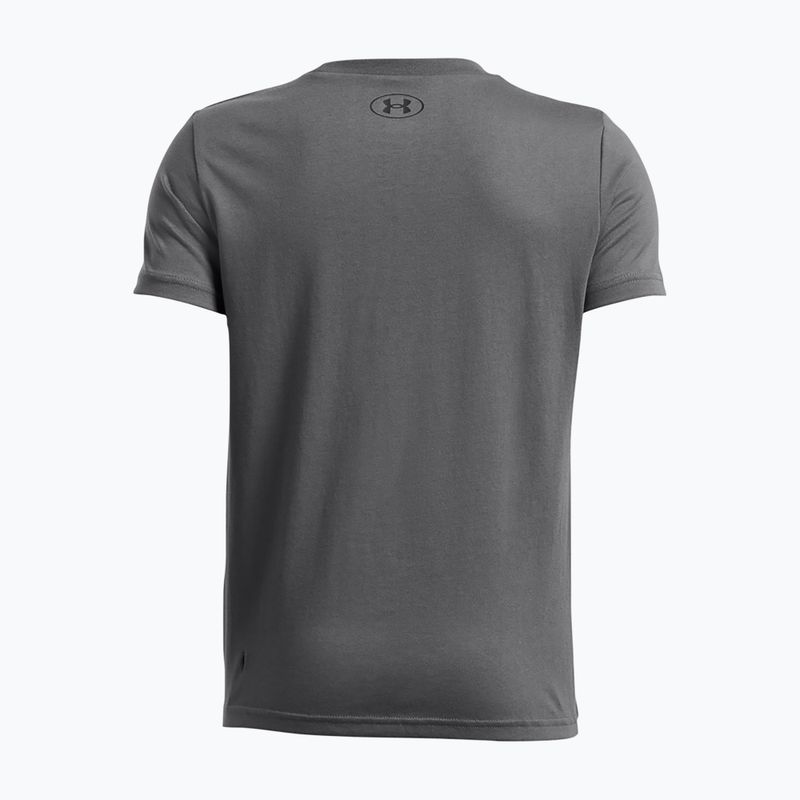 Children's T-shirt Under Armour Sportstyle Left Chest pitch gray/black 2