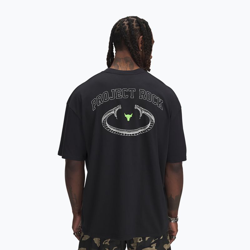 Under Armour Project Rock Hwt black/white clay men's t-shirt 2