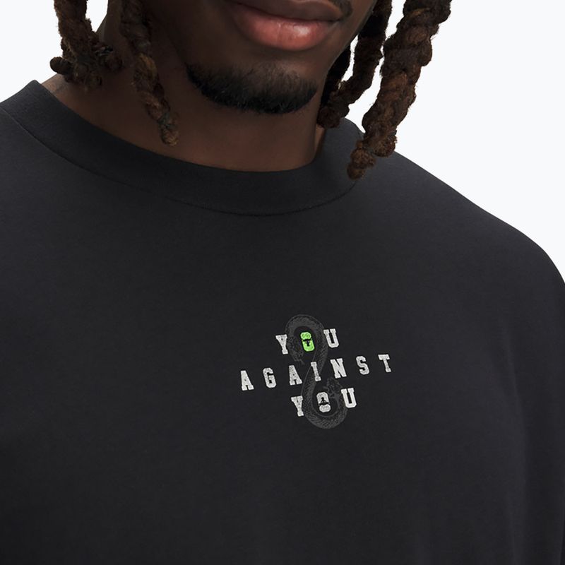 Under Armour Project Rock Hwt black/white clay men's t-shirt 3