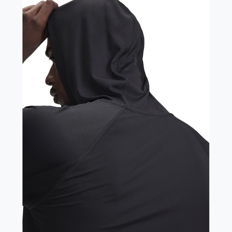 Under Armour Project Rock Iso-Chill Hoody black / hyper green men's training sweatshirt 3