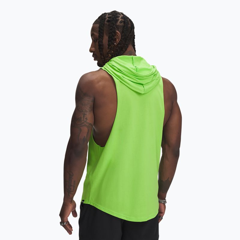 Men's sweatshirt Under Armour Project Rock Wire SL cyber green / black 2