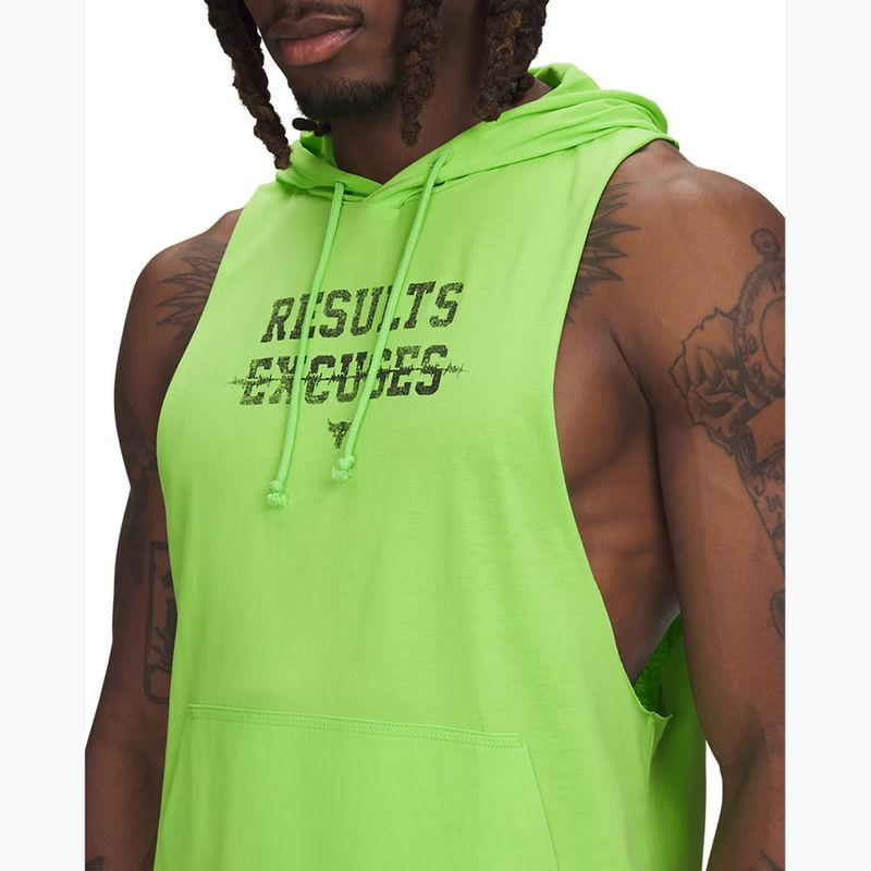 Men's sweatshirt Under Armour Project Rock Wire SL cyber green / black 3