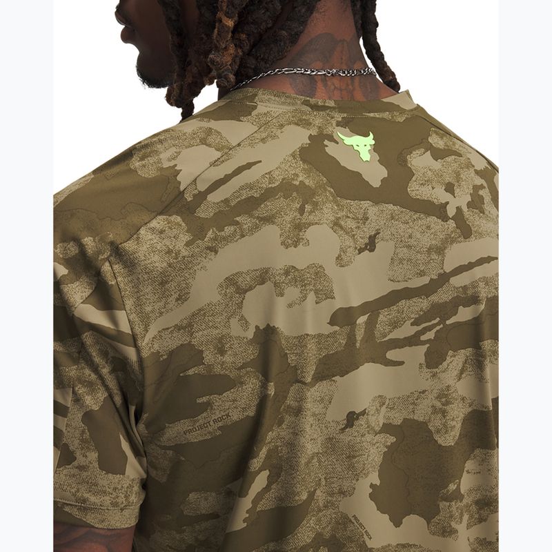 Men's training shirt Under Armour Project Rock Iso Chill SS bayou/timberwolf taupe/baroque green 3
