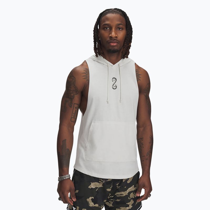 Men's sweatshirt Under Armour Project Rock Snake SL white clay / black / white
