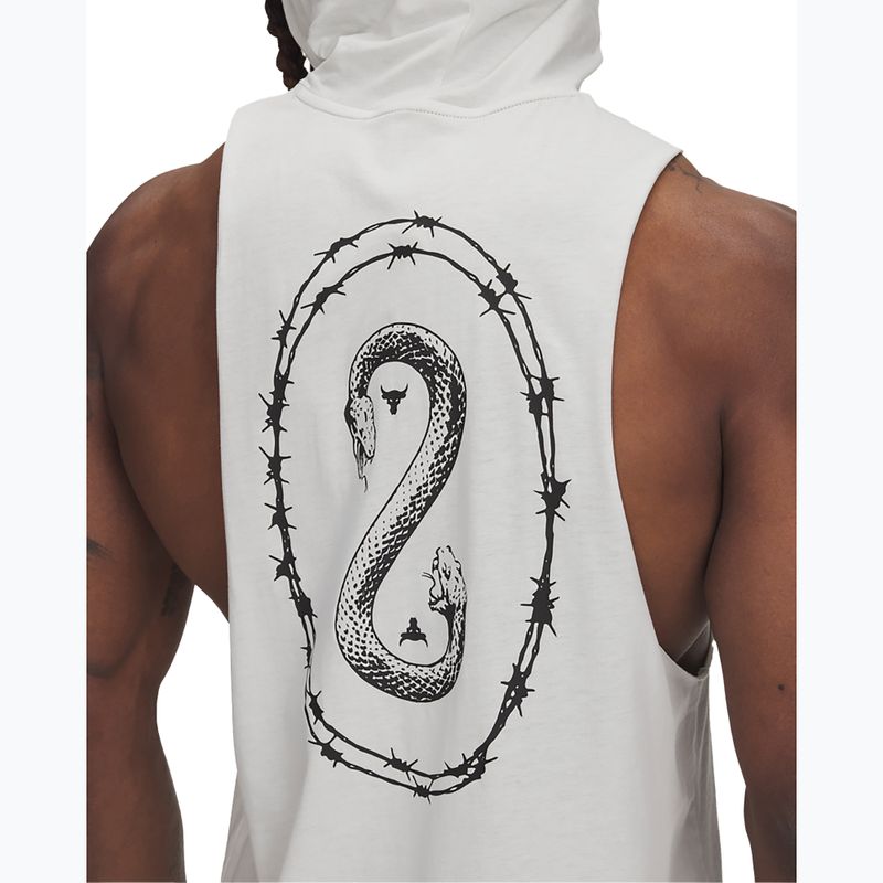 Men's sweatshirt Under Armour Project Rock Snake SL white clay / black / white 3