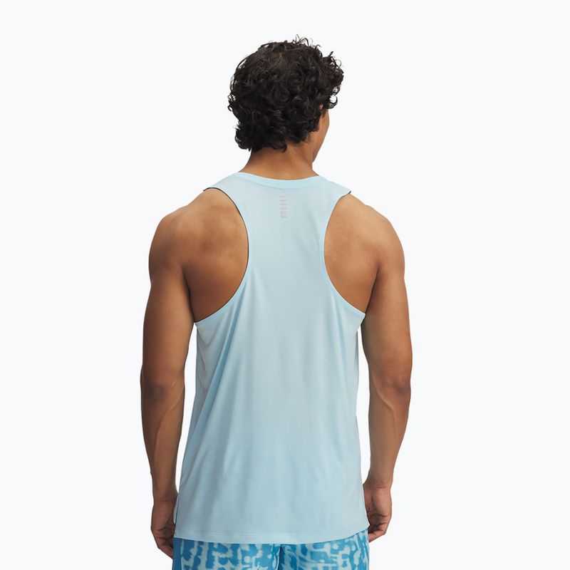 Men's running tank top Under Armour Launch Singlet stream/reflective 2