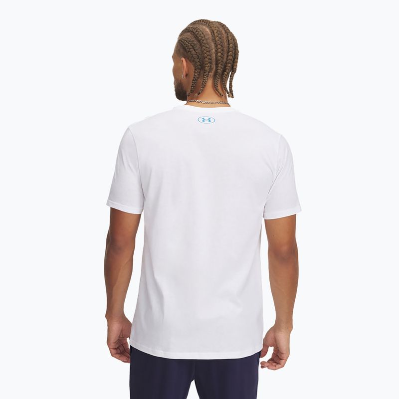 T-shirt Under Armour LC Fly In Logo white/ether blue  2
