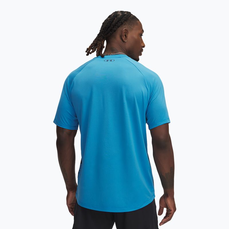 Men's training top Under Armour Tech Fade ether blue/midnight navy/midnight navy 2