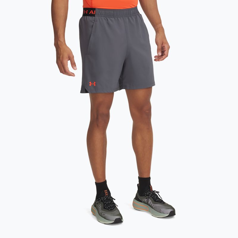 Men's training shorts Under Armour UA Vanish Woven 6in castlerock/fire/fire