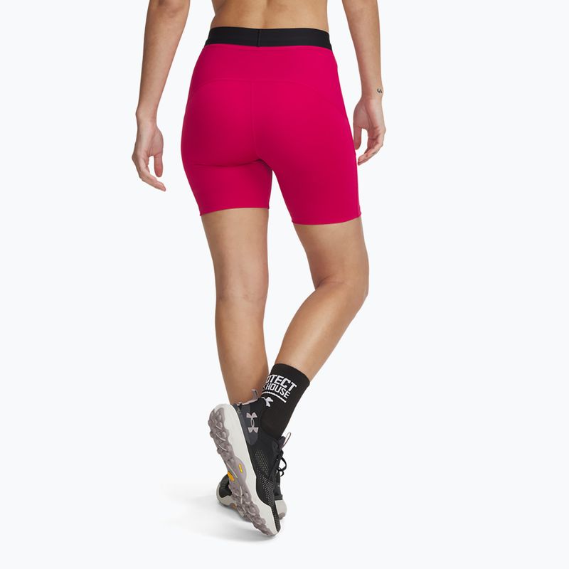 Women's shorts Under Armour Trail Run Fitted shaded fuchsia/black 7