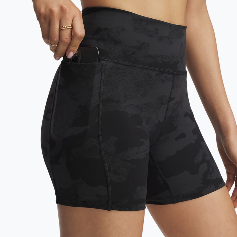 Women's training shorts Under Armour Project Rock Middy black / black 4