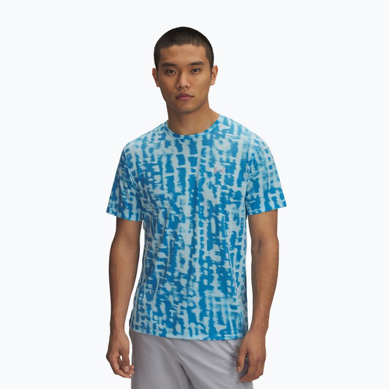 Men's running T-shirt Under Armour Launch Printed stream/reflective