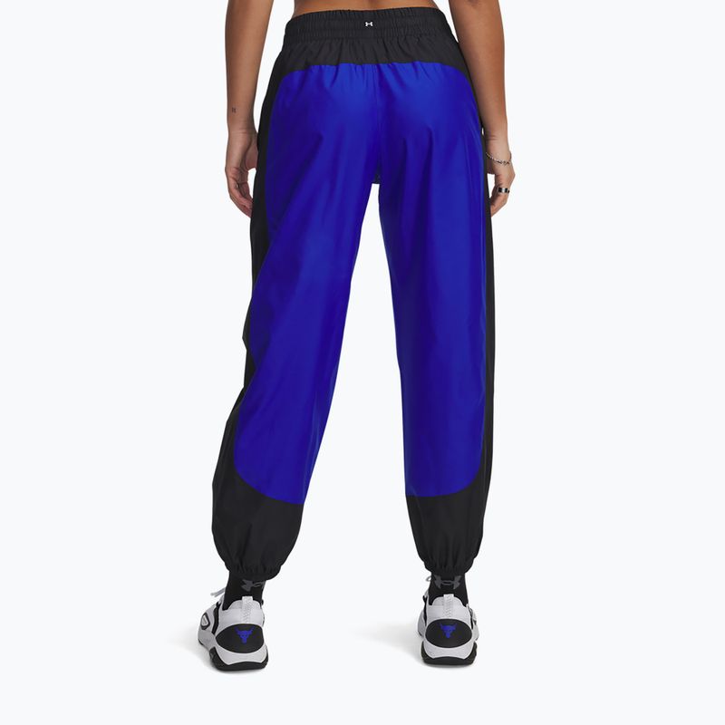 Women's training trousers Under Armour Project Rock Woven Bottom black 3