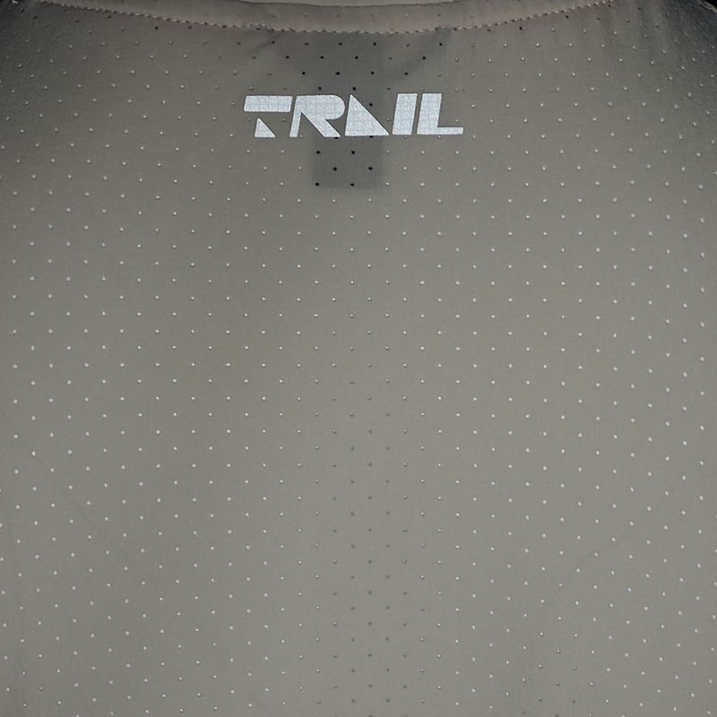 Men's running T-shirt Under Armour Trail Run Zip stone/noble gold/reflective 5