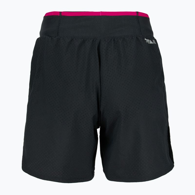 Men's running shorts Under Armour Trail Run Launch black / reflective 5