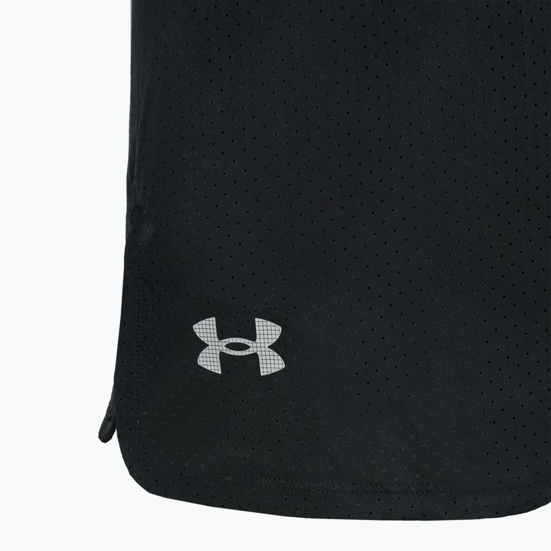 Men's running shorts Under Armour Trail Run Launch black / reflective 6