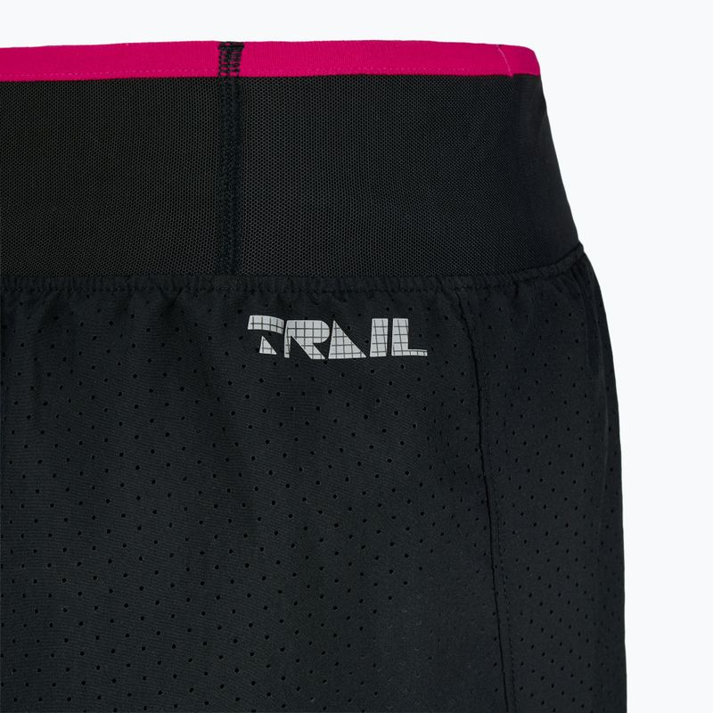 Men's running shorts Under Armour Trail Run Launch black / reflective 7